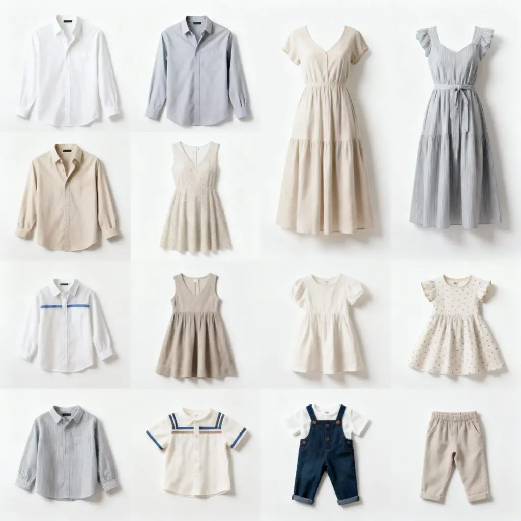 Assorted Indian garments, including Pakistani, Western and ethnic wear for export