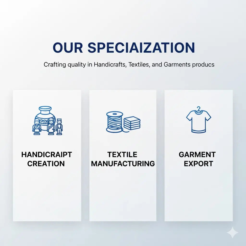 Cara Exim specialization—expert in handicrafts, garments, textiles, and innovative Indian exports
