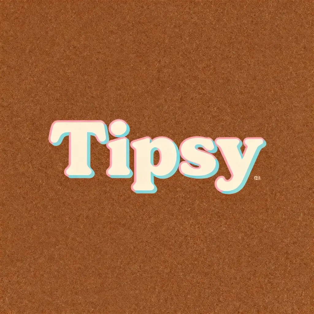 Tipsy logo for trendy tops, tunics, pants, Shorts and capris