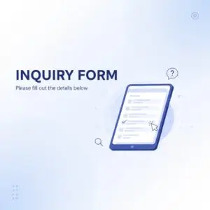 Inquiry Form text graphic on the Contact Us page